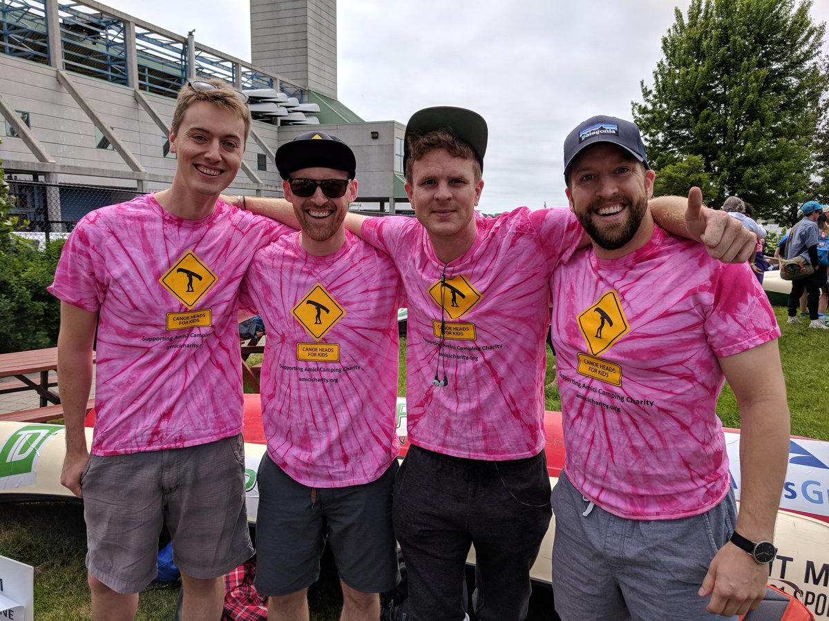 Team Dumoine from <a href="/KilcooCamp/">Kilcoo Camp</a> ready to #SendAKidToCamp at Amici's #CanoeHeads2018! #CHFKOneMillion #Camping #Campers #CampLife #SummerCamp #Canoeing #Outdoors #GetOutdoors #Canada #CampCanada #Portage #Charity #Donate #Leadership #Teamwork