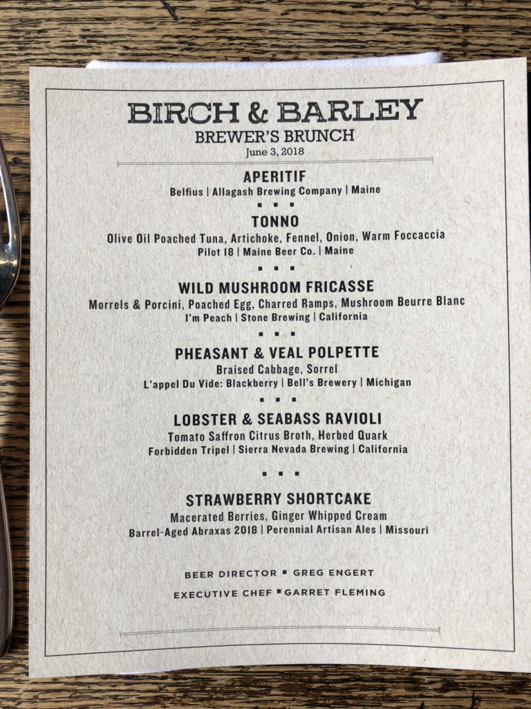 Honored to be <a href="/BirchBarleyDC/">Birch & Barley</a> for the 7th annual Brewers Brunch with <a href="/AllagashBrewing/">Allagash Brewing Co</a> <a href="/mainebeerco/">Maine Beer Company</a> <a href="/StoneBrewing/">Stone Brewing</a> <a href="/BellsBrewery/">Bell's Brewery</a> <a href="/SierraNevada/">Sierra Nevada Beer</a> during
#SAVORCraftBeer weekend!