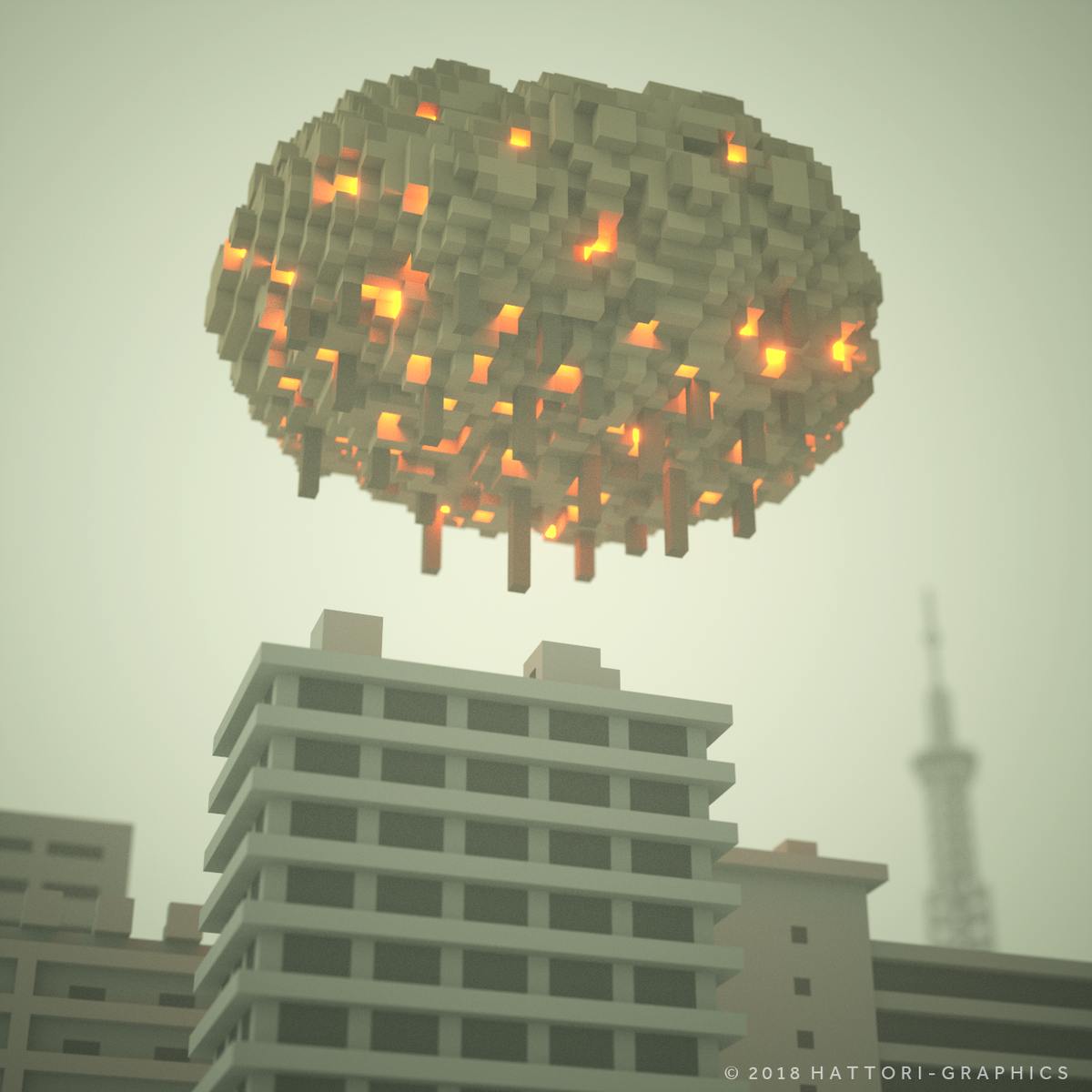 服部グラフィクス ラ 銀座 Pa Twitter バルンガ Voxelart Magicavoxel ウルトラq