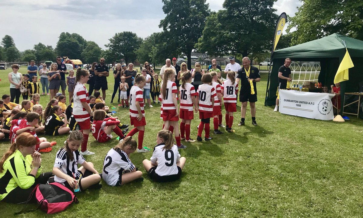 Academy | 11s were outstanding again today <a href="/DumbartonUnited/">Dumbarton United</a> festival. Loads of goals scored and only 2 conceded. Phenomenal work rate from the girls particularly given the warm weather. Thanks to Dumbarton for having us and Happy 60th Birthday!