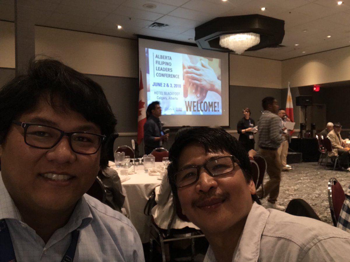 Brians_Republic's tweet photo. Sharing our ideas. Representing @PIOCCSKS at The Alberta Filipino Leaders Conference. #filipinosinab thank you @YourAlberta for supporting the Filipino Community #yyc https://t.co/ky8AHLUXSS