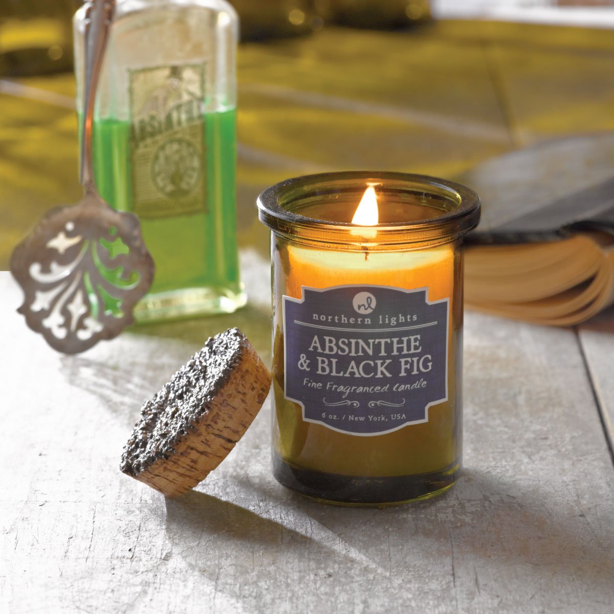 Buy 2, Get 1 Free Spirit Jars! Use promo code FATHERSDAY at checkout. 😊 northernlightscandles.com

Fragrance Notes: Black fig infused with a woodsy blend of absinthe, black currant &amp; patchouli 🌿