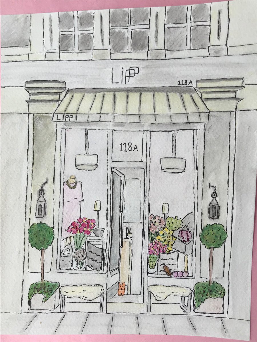 lippgoss's tweet photo. So pleased with this little portrait of our store in #HollandPark #gifts #interiors #retail we don’t do “website” so pop in for a chat - we would love to see you https://t.co/NiUKh88mEj