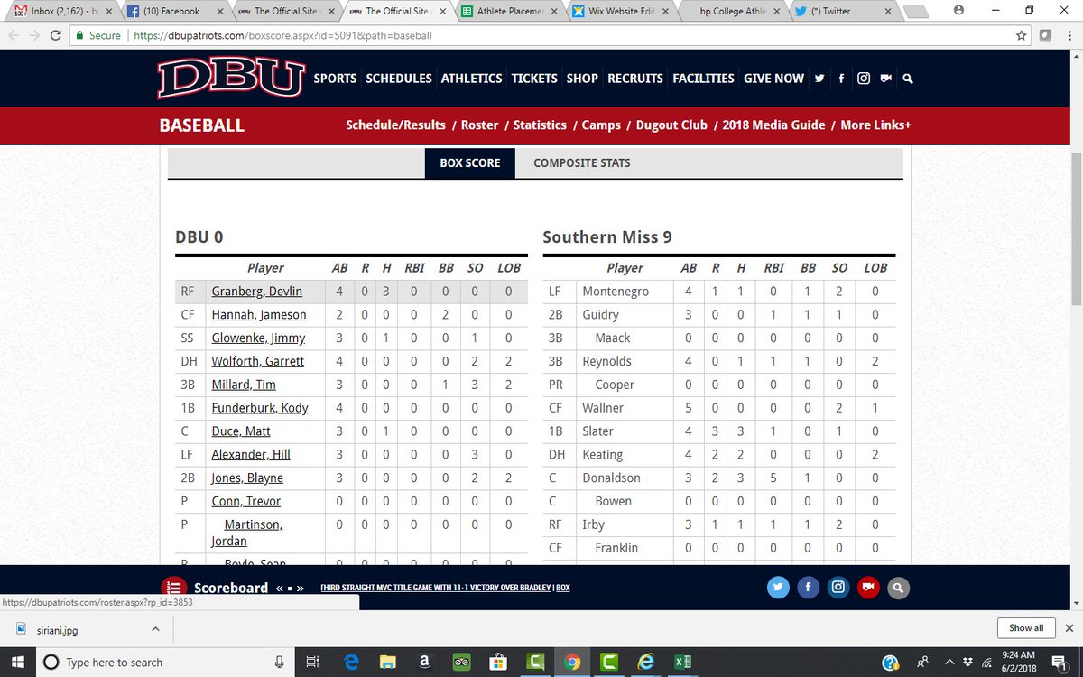 Birchprospects's tweet photo. Bad With The Good News!! Dallas Baptist Loses in D1 Regional Opener, However #DevlinGranberg Sets Single Season Hitting Record at DBU With 103 Hits and still going! .431 Average Puts Him Top 5 In USA! https://t.co/nwjSJlVCYN