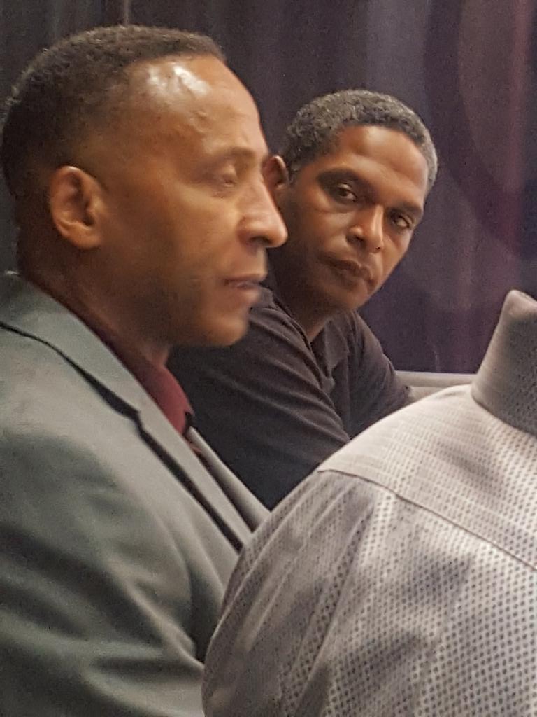 gaylehurd1's tweet photo. @TABJNC 's Black Male Media Project feat. UNC-TV's Travis Mitchell listening to Thomas Todd talk about mentors and black men who inspired him. With Joshua Senegal. #inspireblackmen #NABJInspireBlackMen #TABJNC https://t.co/5nw9hDA7Pv