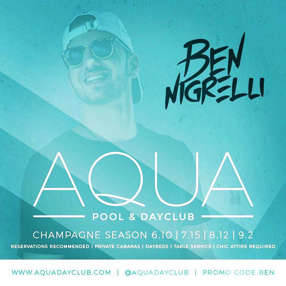 djbennigrelli's tweet photo. Less than 50 tickets remain for the grand opening of #AquaPool&DayClub in Boca! Buy them here โก๏ธhttps://t.co/osWNovNsSK use the code โBenโ for $5 off free Rosรฉ from 1-3pm! https://t.co/s6zsSKD0Kc