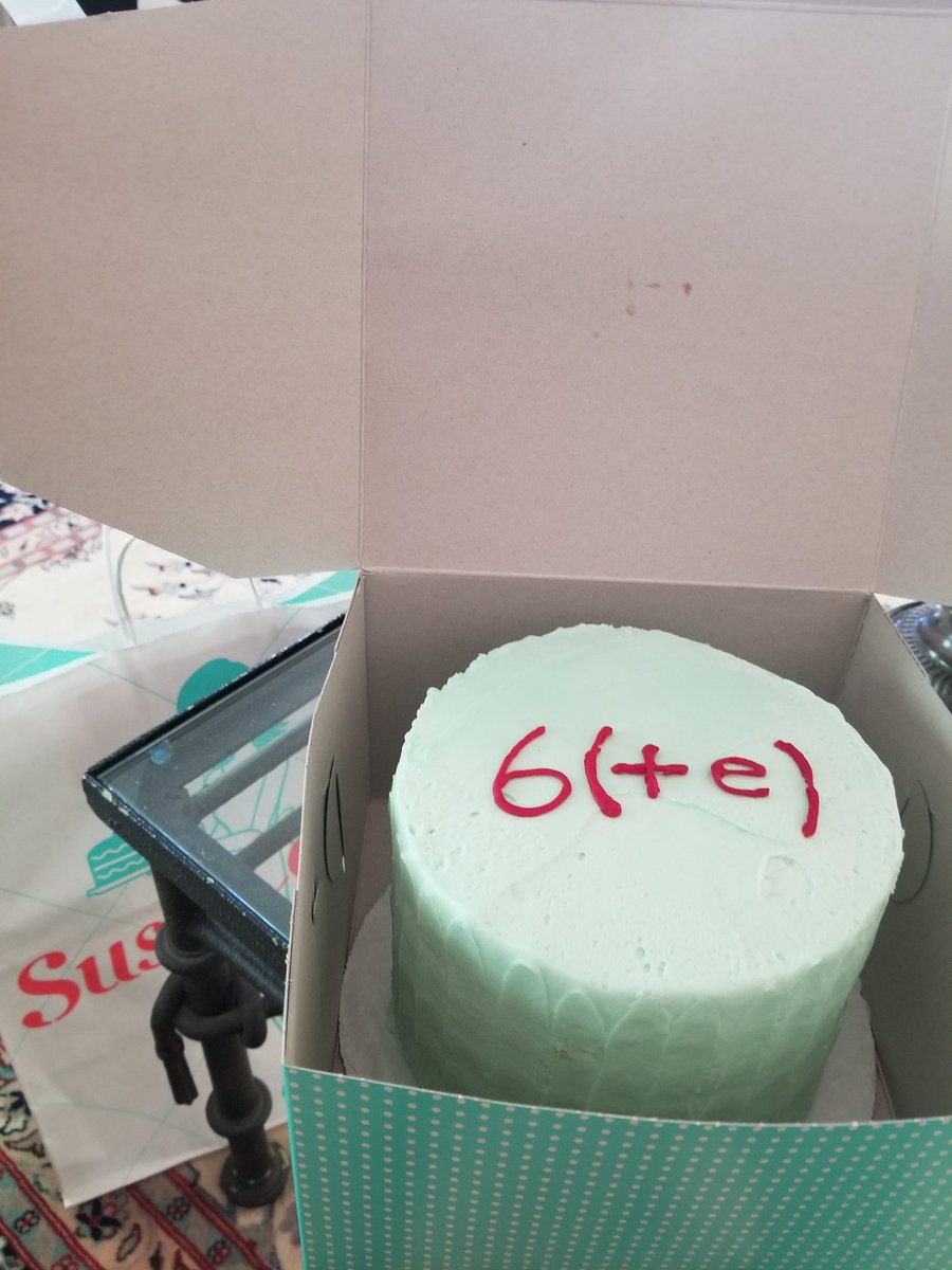 twerkmasta500's tweet photo. lmao my bf was late on our 6 months and ordered me an apology cake from Japan &amp; wrote "+e" for the error term since we both studied engineering and I'm dead https://t.co/UQYK210QI7