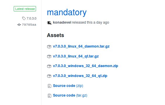 KONA_DEV's tweet photo. $KONA core 7.0.3.0 released, all old clients stuck at block 60811, please download, and use https://t.co/xMmDYZAp5X #konacoin https://t.co/CsdyOLldqA