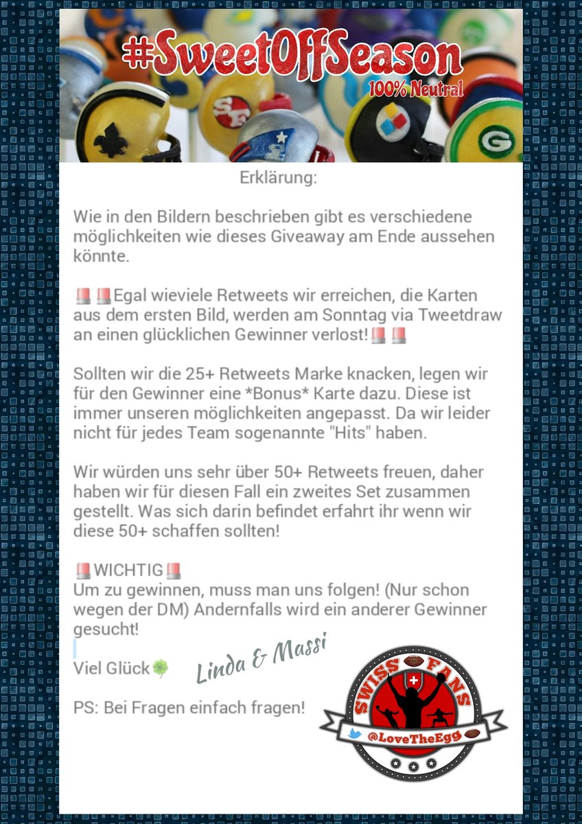 LoveTheEgg's tweet photo. 🍭#SweetOffSeason🍭 

🚨Giveaway #Seahawks Edition🚨

Wie: Folge uns und retweete diesen Tweet ☝😊📣 

Wann: Die Gewinnerziehung (via Tweetdraw) ist am Samstag 09.06 am Abend! 

Was: Die Preise könnt ihr auf den Bildern sehen! 

Danke und viel Glück🍀😊🍭
#rannflsuechtig #ranNFL https://t.co/WFtnPKW535