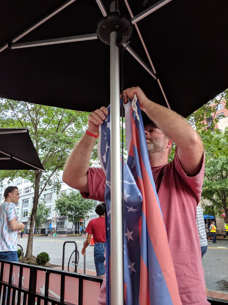 realthomps's tweet photo. The RAISING OF THE FLAG #ALLCAPS https://t.co/Sd0uL1YUgy