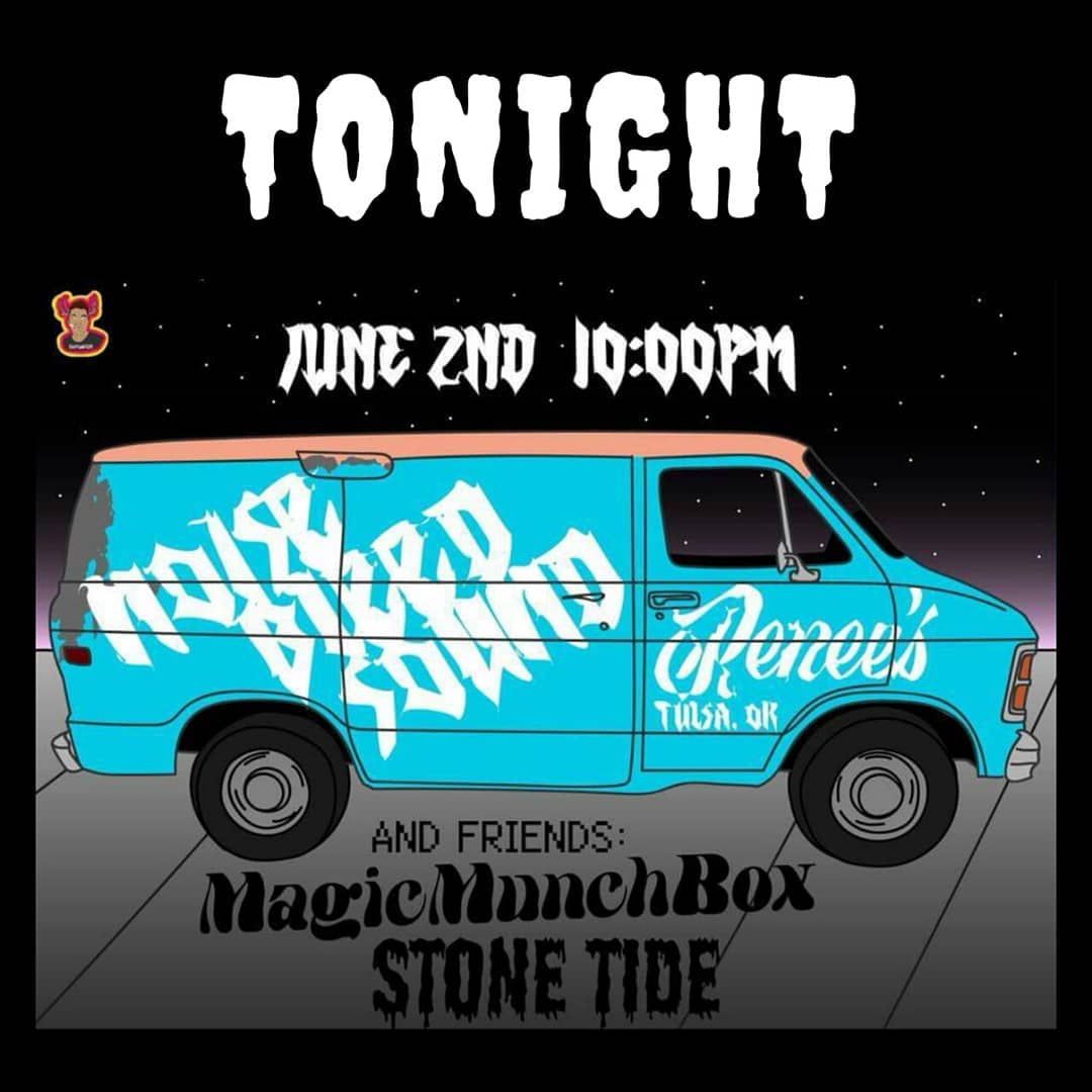 TULSA | We're headed your way tonight and we are PUMPED. Get ready for the best Saturday night ever at Bad Ass Renee's with us, Magic Munchbox, and host <a href="/NoiseBleedSound/">noisebleedsound</a>! Starting at 10PM.

#rock #rocknroll #live #music #show #local #party 
#pumped #tulsa #okc #roadtrip #2018