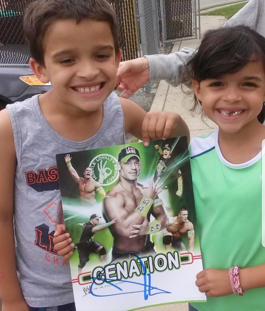 MarieAleksa's tweet photo. @JohnCena  they love you!!! https://t.co/qNQB0LlLyD