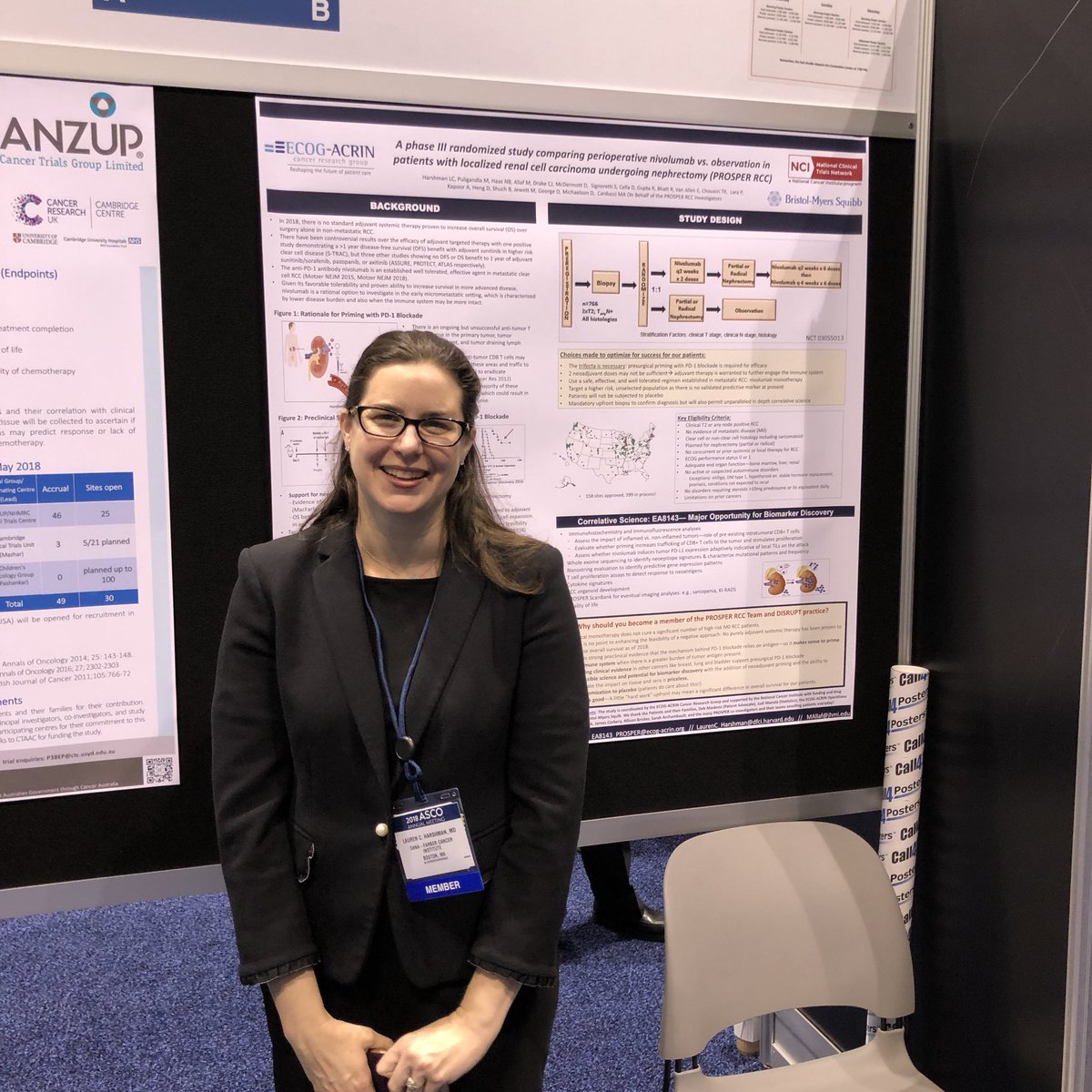 MichaelStaehler's tweet photo. Let’s support this important trial and help the wonderful @LaurenCHarshman @allaf_mo get this done! #PROSPERRCC #kidneycancer #ASCO18 https://t.co/AofZ0Sqt6Y