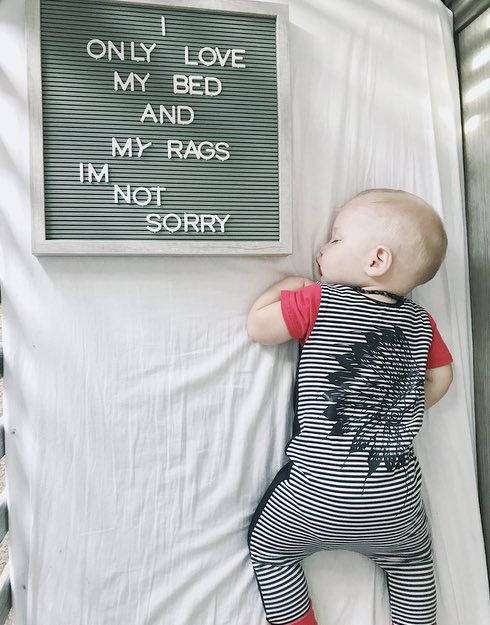 My sleeping baby makes me miss the newborn days 😭❤️ <a href="/rags_com/">RAGS</a>