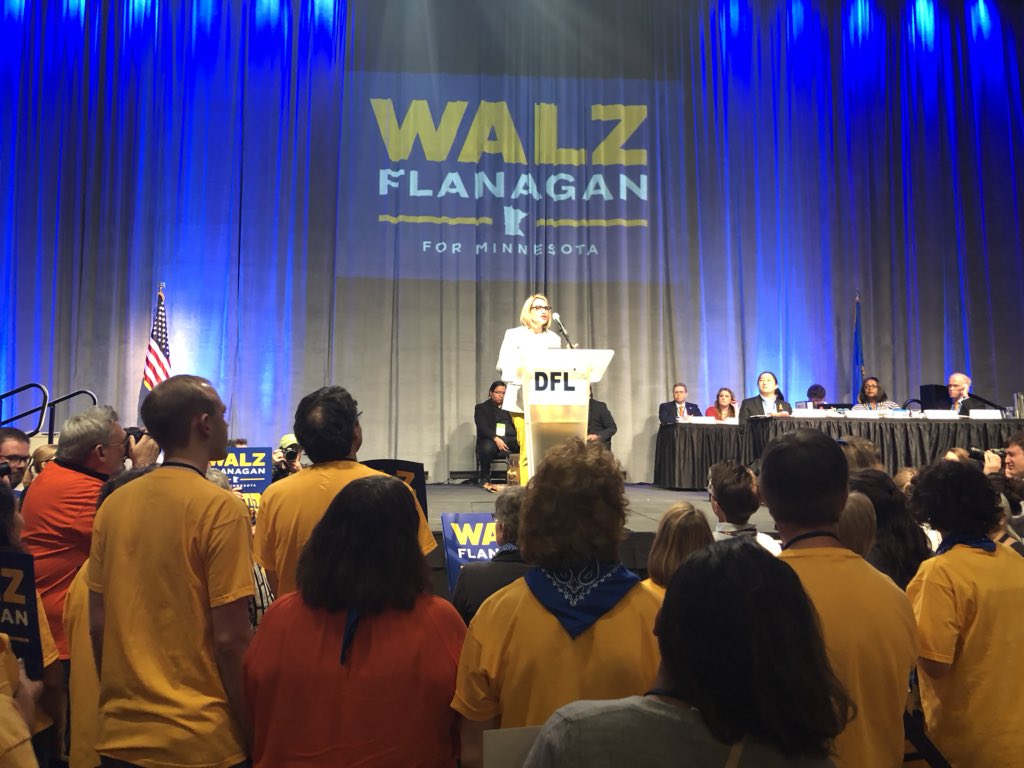 mattdscherer's tweet photo. #WinWF here’s to the next DFL ticket for Minnesota Governor Tim Walz and Peggy Flanagan!! https://t.co/0qUtxvsRZR