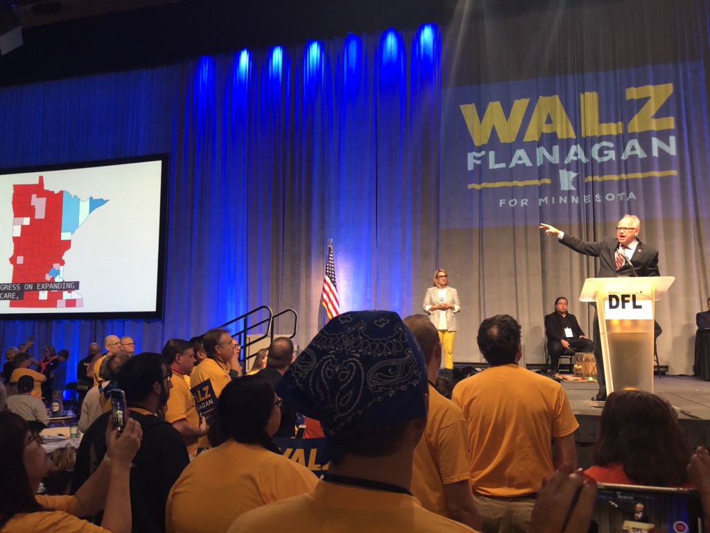 mattdscherer's tweet photo. #WinWF here’s to the next DFL ticket for Minnesota Governor Tim Walz and Peggy Flanagan!! https://t.co/0qUtxvsRZR