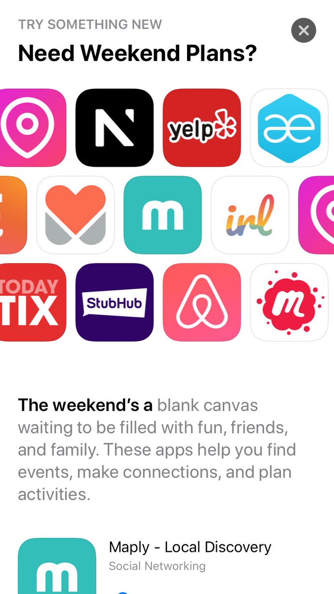 Thanks for thinking of us <a href="/Apple/">Apple</a> <a href="/AppStore/">App Store</a> 🙏❤️