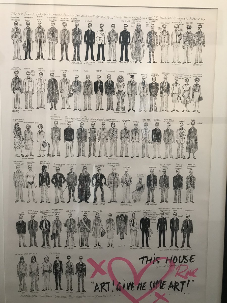 On our last night of THIS HOUSE national tour, had another little study of the best gift ever from designer @rae_rae_rae2 on our <a href="/NationalTheatre/">National Theatre</a> opening night in 2012. 

Every character in the play...