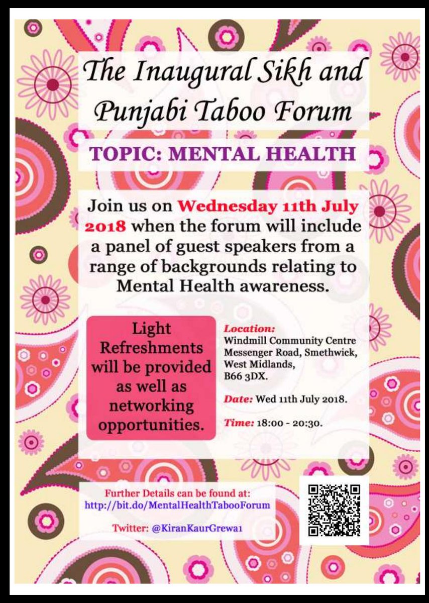 TarakiHQ's tweet photo. on July 11th, the Sikh and Punjabi Taboo Forum will hold their inaugural meeting to discuss the topic of mental health - this will involve a panel of speakers as well as an opportunity to meet others interested in mental health in the community! 

great to see this intiaitve! https://t.co/GF2P20Jf27