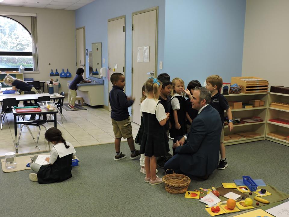 amshq's tweet photo. Last week Dr. Timothy Purnell, our executive director, visited Starwood Schools as part of his Listening and Learning Tour of AMS member schools. We love visiting your schools and learning how each school is putting the Montessori Method to practice! #MontessoriNow https://t.co/0ZXwFxmmMc
