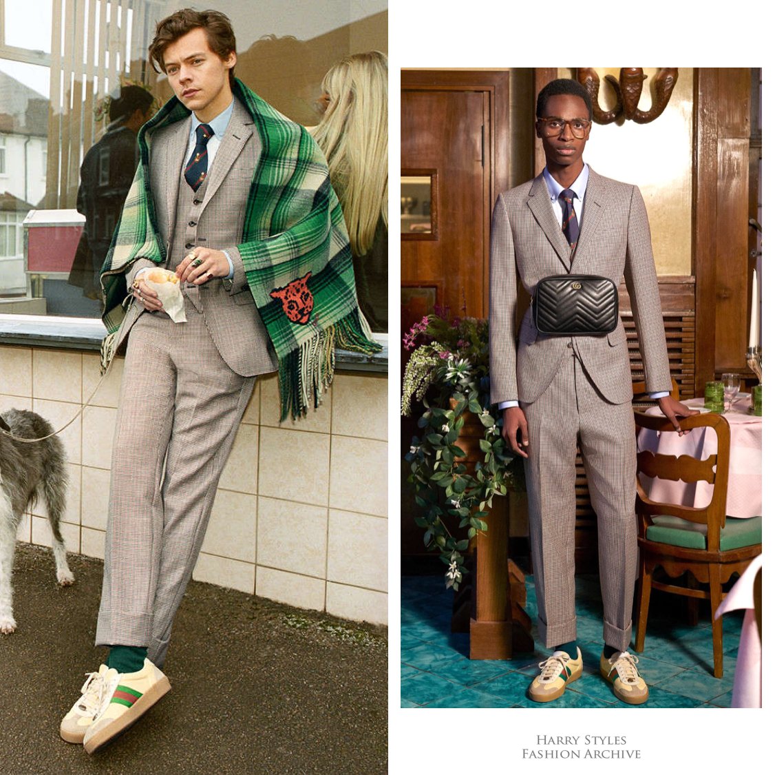 Twitter 上的Harry Styles Fashion Archive："Harry Styles for #GucciTailoring -  Harry wore Look 67 from the @gucci Pre-Fall 2018 collection. More here:  https://t.co/BYy3tPoGHY https://t.co/NItwMX0TQE" / Twitter