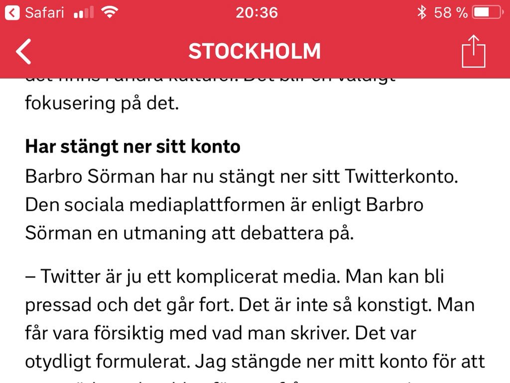 AndersHammarber's tweet photo. @JohanIngero @barbrosorman tyckte twitter var komplicerat redan för ett par år sedan. Kanske nytt komplicerat läge? https://t.co/52SX97EAFK