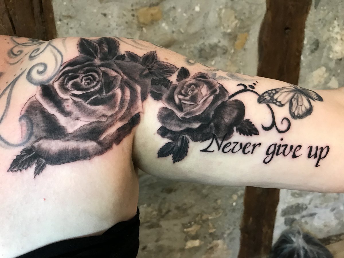 61 Rosen Tattoo Mit Schrift