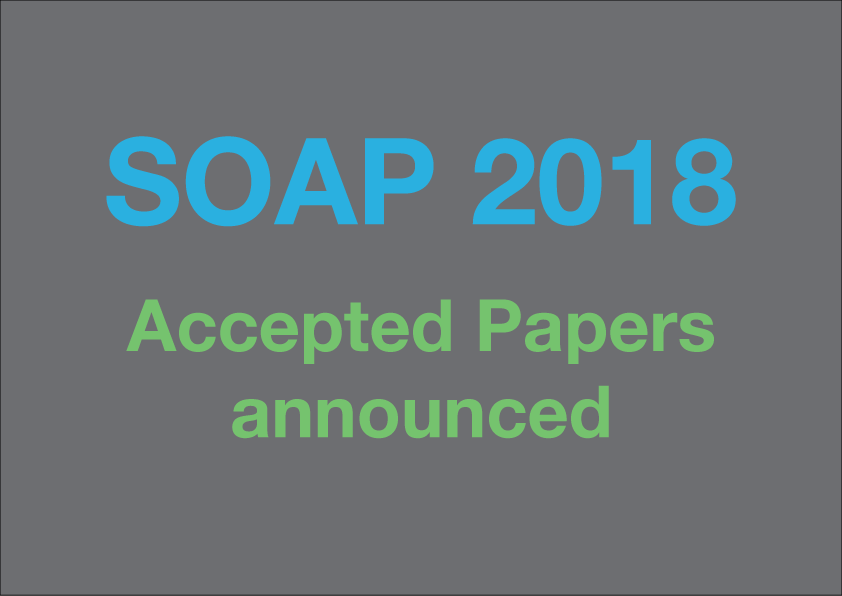 SOAP at PLDI '21 on Twitter "Paper notifications are out