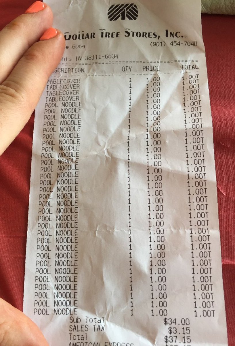 Competing at <a href="/MemItalFest/">Memphis Italian Fest</a> you see a lot of funny things... but this receipt wins the day. #powderroomdecorating  #MemphisItalianFestival #mif2018 #ilovememphis