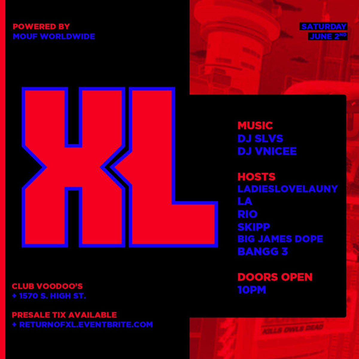 Rioozayyy's tweet image. Gang day #XL Cop you a pre sale and don’t pay more at the door returnofxl.eventbrite.com
