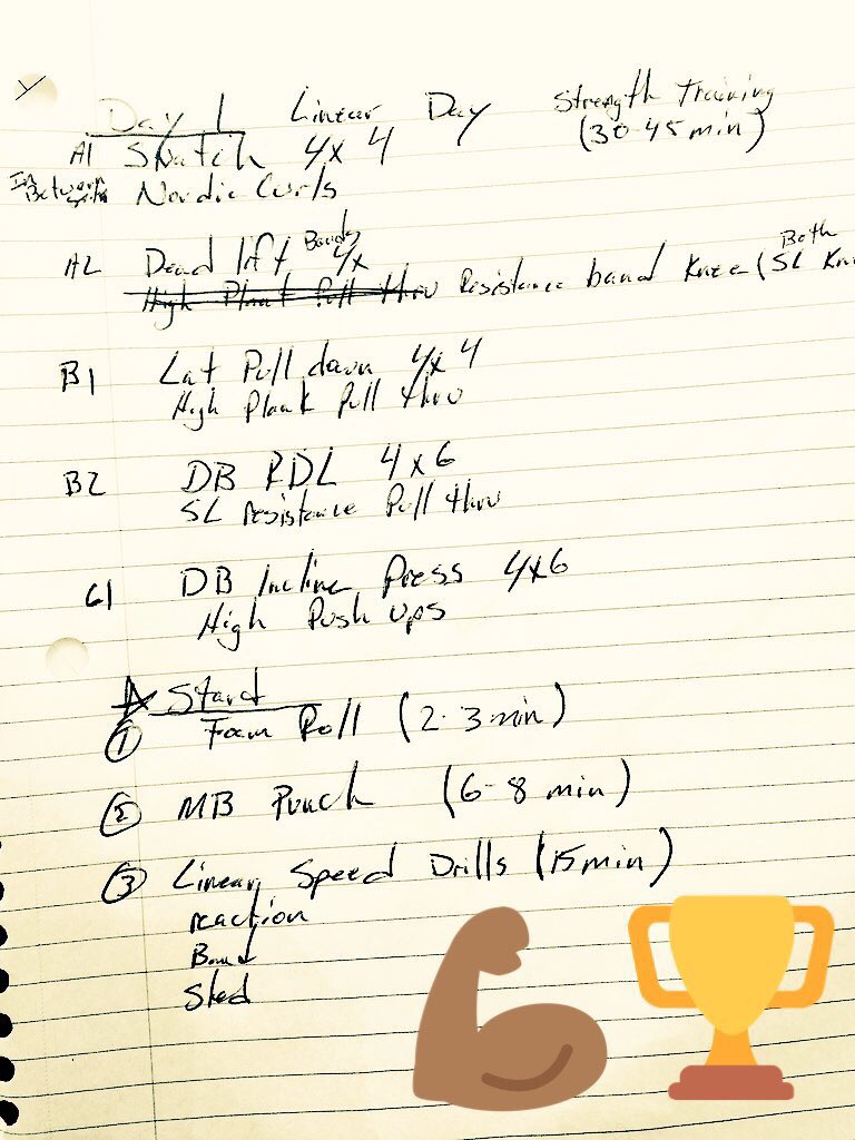 tatted_fit_ref's tweet photo. Free look into into a Speed & Strength training session I design for @Skytorious1 If have dreams of being a D1 athlete you have to train like ur a D1 athlete!! @ECS_Basket @InsiderExposure #InjuryPrevention #GirlsLift #SpeedStrengthPower https://t.co/7R42GBFx8s