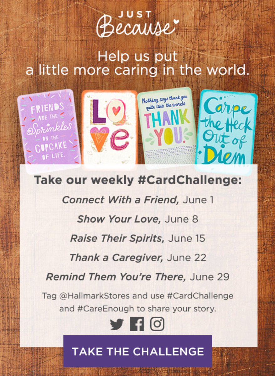 CarriesHallmark's tweet image. You still have over a month to get your FREE card for free card Friday! This coming Friday’s #cardchallenge is showing your love. Just Because ❤️
