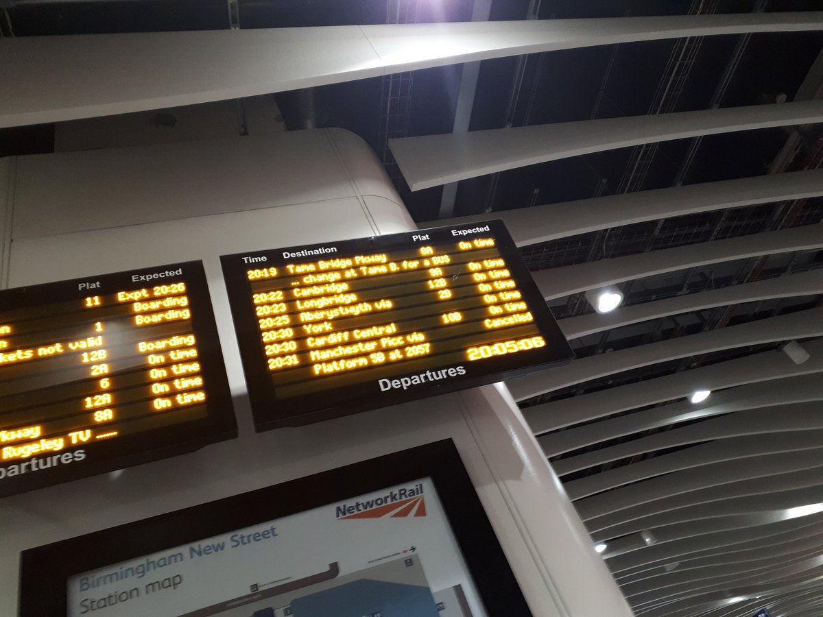 13_Coop's tweet photo. @CrossCountryUK what is going on? Train from Birmingham to manchester cancelled, ran for earlier train, missed it, now it's no longer cancelled but now delayed to nearly time of train after it. Wtf? https://t.co/Aey4LGNY6M