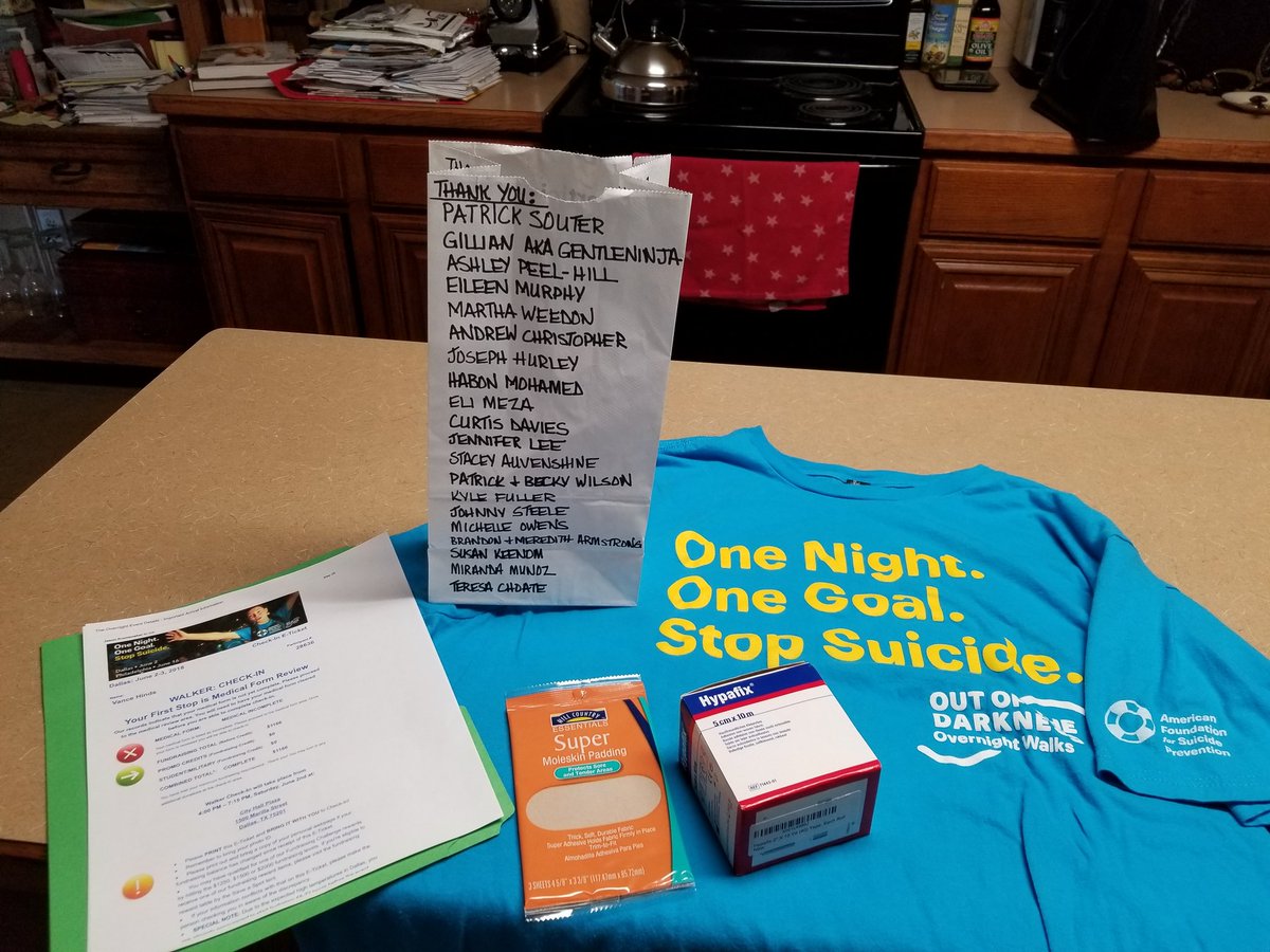 LawDog1515's tweet photo. American Foundation for Suicide Prevention Out of the Darkness Overnight Walk. #TeamVance #berttheinspirationalcomedian #ddpyoga #DDPYworks #ddpiamabeliever #bertinspiredme #inspiredbybert @bertkreischer @RealDDP https://t.co/FhRbRGnc0q