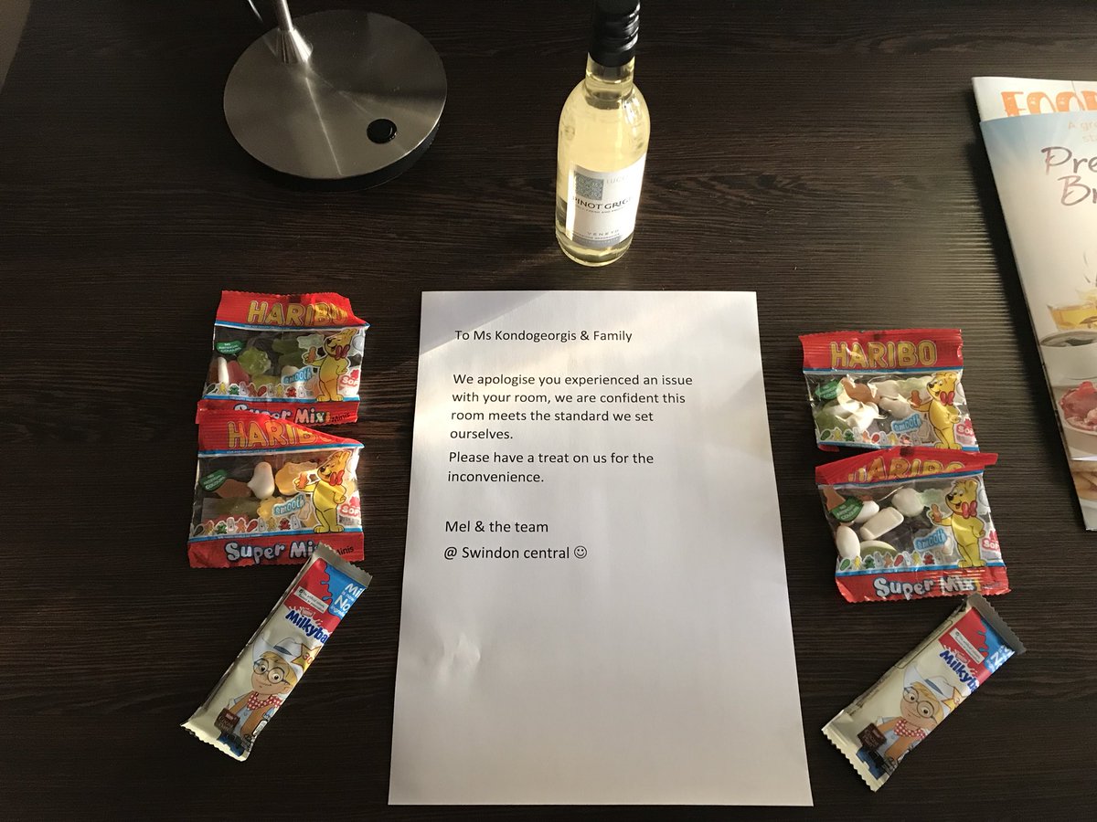 This is how we resolve issues. We listen, we take the initiative and solve our guests problems with a thank you to them for the opportunity for letting us put it right. #sortit. <a href="/katesharpe69/">Kate Sharpe</a> <a href="/SDEBDD/">simon ewins</a> <a href="/RikkiQuinlan/">RQPI</a> <a href="/placemadebyyou/">A Place Made By You</a>