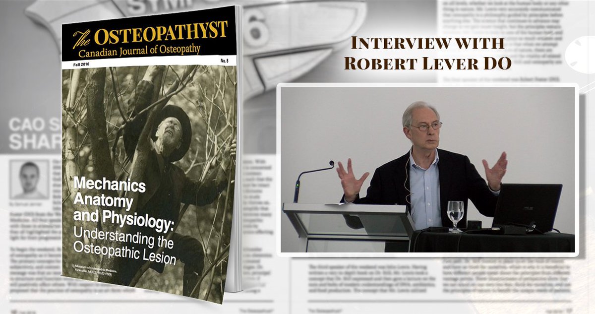 CICOosteopathy's tweet photo. "I find more in it, bring more to it, and experience a deeper, broader approach than I could ever have imagined all those years ago." Read the full interview with with Robert Lever DO at the CAO Spring Symposium, conducted by Adam Houston: https://t.co/q2tv4QLKkg https://t.co/teml70y0xV
