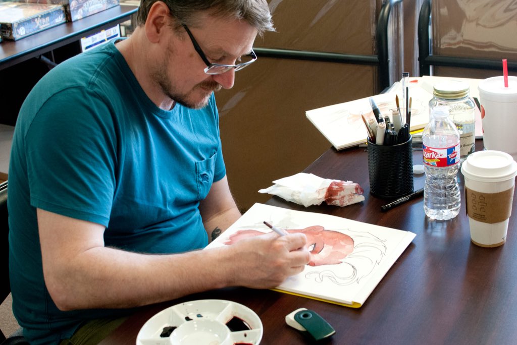 harVtography's tweet photo. .@Mike2112McKone #comission pics at @MemphisComicExp @MemphisComics https://t.co/rPAlRdGm8U