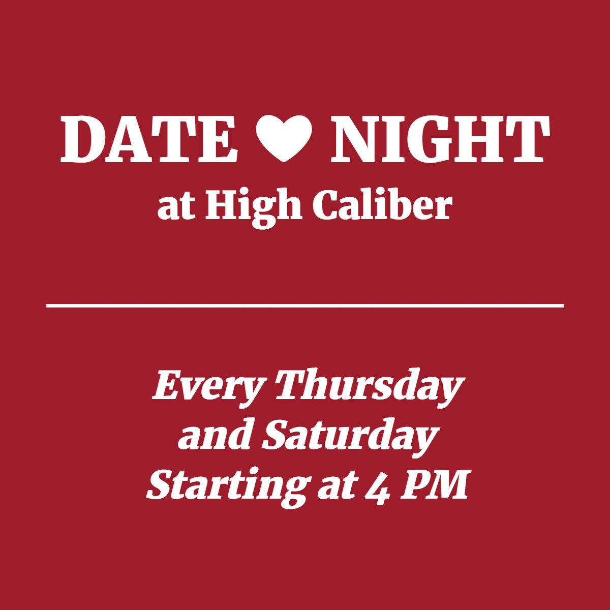 HighCaliberRng's tweet photo. Come see what all the buzz is about! Voted 'Most Unique Date' by Buzz Magazine. https://t.co/wSi3ANtvgR