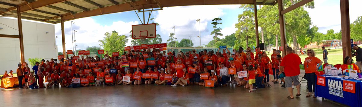 moderatemama's tweet photo. @SpeakerStraus Thx, @speakerstraus. Houston &amp; #SantaFe are banking on you. #WearOrange #txlege @momsdemand https://t.co/lXQBzUrkRh