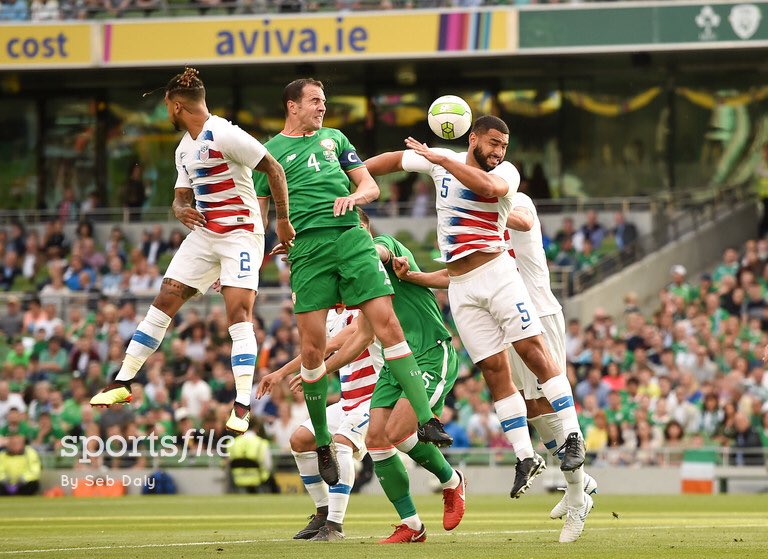 sportsfile's tweet image. 118 caps and 34 minutes tonight #ThanksJosh #COYBIG #IREvUSA 📸@SebaJFDaly