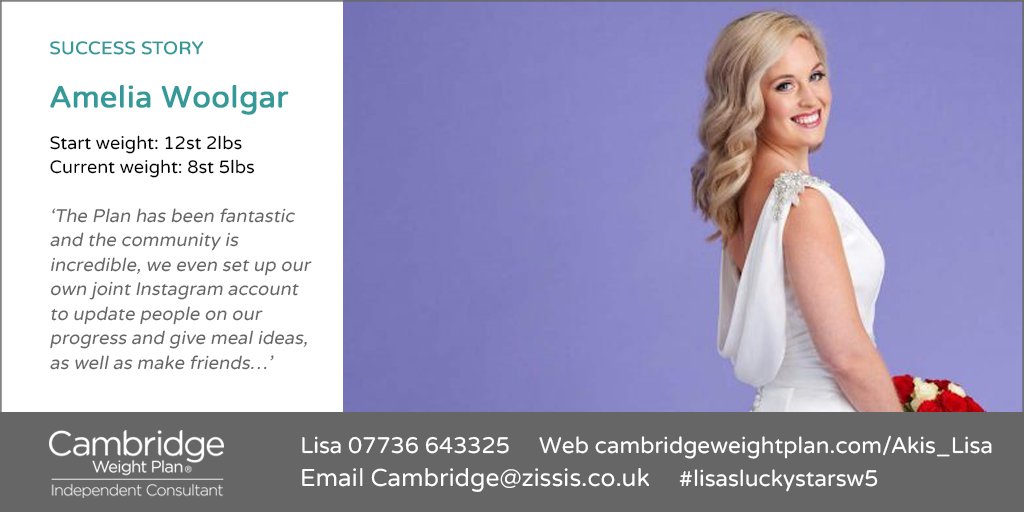 CWPWestLondon's tweet photo. Read the success stories from people who tried the Cambridge Weight Plan: https://t.co/QWZgY8TXbx

To see how I can help transform your life:
Lisa: 07736 643325
Cambridge@zissis.co.uk

#CWP #CambridgeWeightPlan #WestLondon #London #Ealing #LoveLondon #EalingHour
#SouthEaling https://t.co/j9saTmS8p5