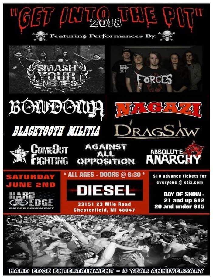 HowieInTheD's tweet image. Tonight !! Doors at 6:30 - ALL AGES. #hardcore #Metal #Thrash #GetIntoThePit2018 @DieselLoungeMI
