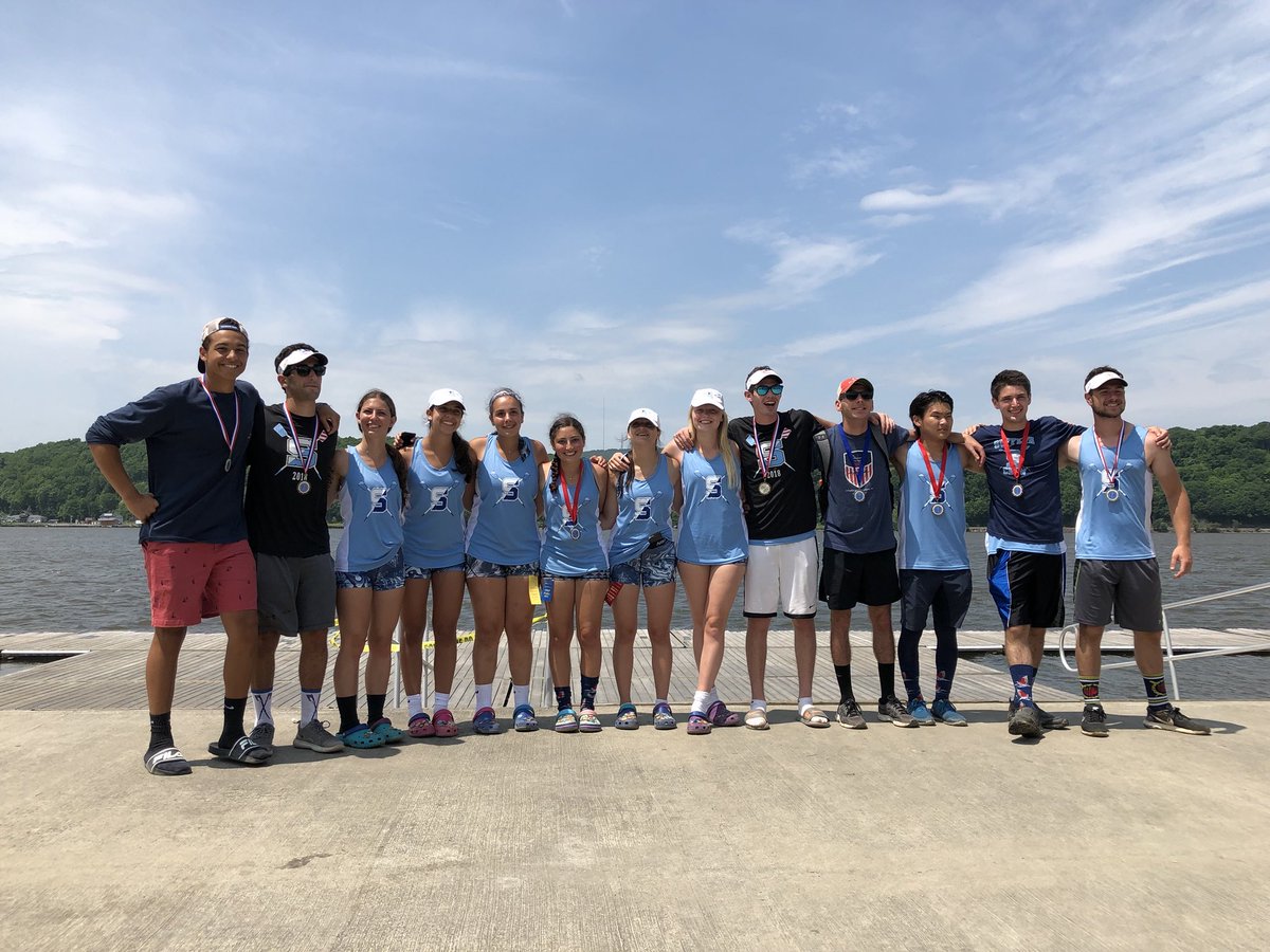 Suff_Crew's tweet photo. Suffern Crew season sadly came to an end today. It’s been approximately 7 months of training &amp; preparation but it all paid off. Today we achieved our overall team goal by winning the Hudson Valley Rowing League Championship Trophy! Congrats to all- especially our seniors! https://t.co/LX8omFKY8d