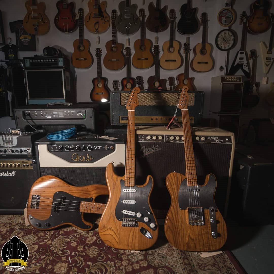 PlayStrats's tweet image. Double tap if you love #fenders Roasted ash finish ☝️#fenderbass #fendertele #stratpride #imperialvintageguitars #stratocaster #rockstarguitar 📸@lifelocallyabroad@imperial_vintage