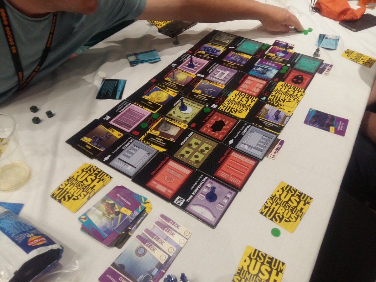 Room17Games's tweet photo. Great to see people enjoying #MuseumRush at in the #UKGamesExpo's open play areas! https://t.co/xM8xA9zRRs