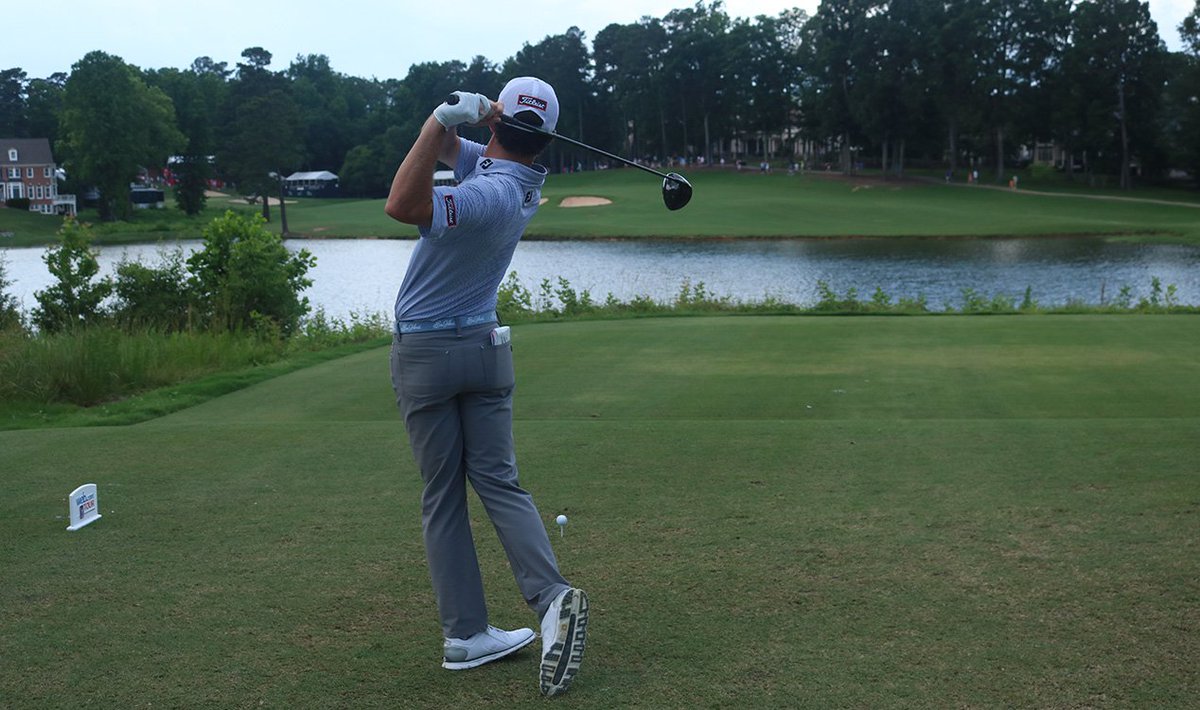 KornFerryTour's tweet image. A day from a dream.

@AuburnMGolf alum Michael Johnson (@MikeJohnsonAU) leads by three entering the final round @RexHospitalOpen.

A victory would all but secure his first @PGATOUR card.