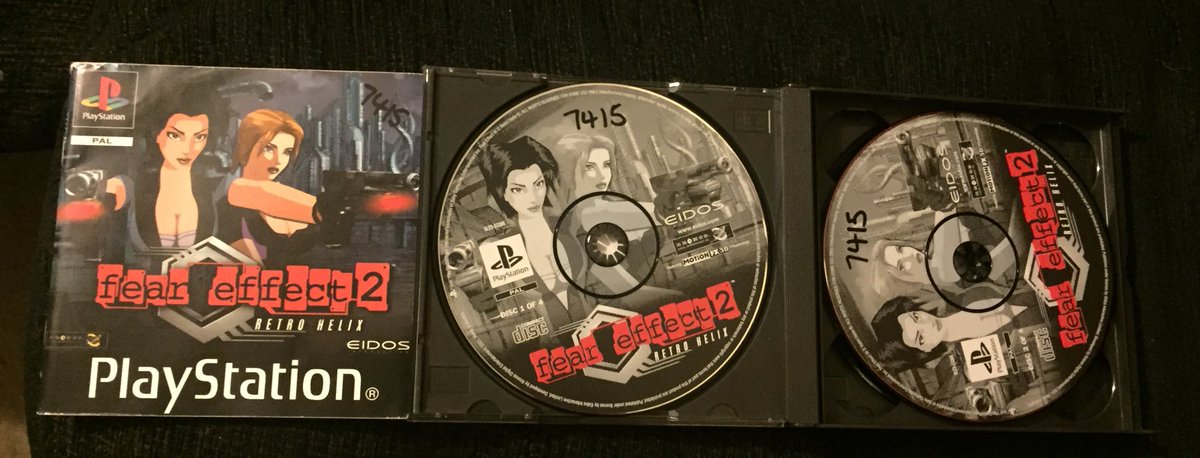jon422002's tweet image. Got dragged out to a Car boot sale/ Swap meet today! (Family making sure I get outside &amp;amp; try &amp;amp; stay positive) but I managed to find this gem today #FearEffect2 for PS1 all 4 discs &amp;amp; instructions in amazing condition cost only £3! That made me smile :) #Gaming #PS1 #RetroGaming