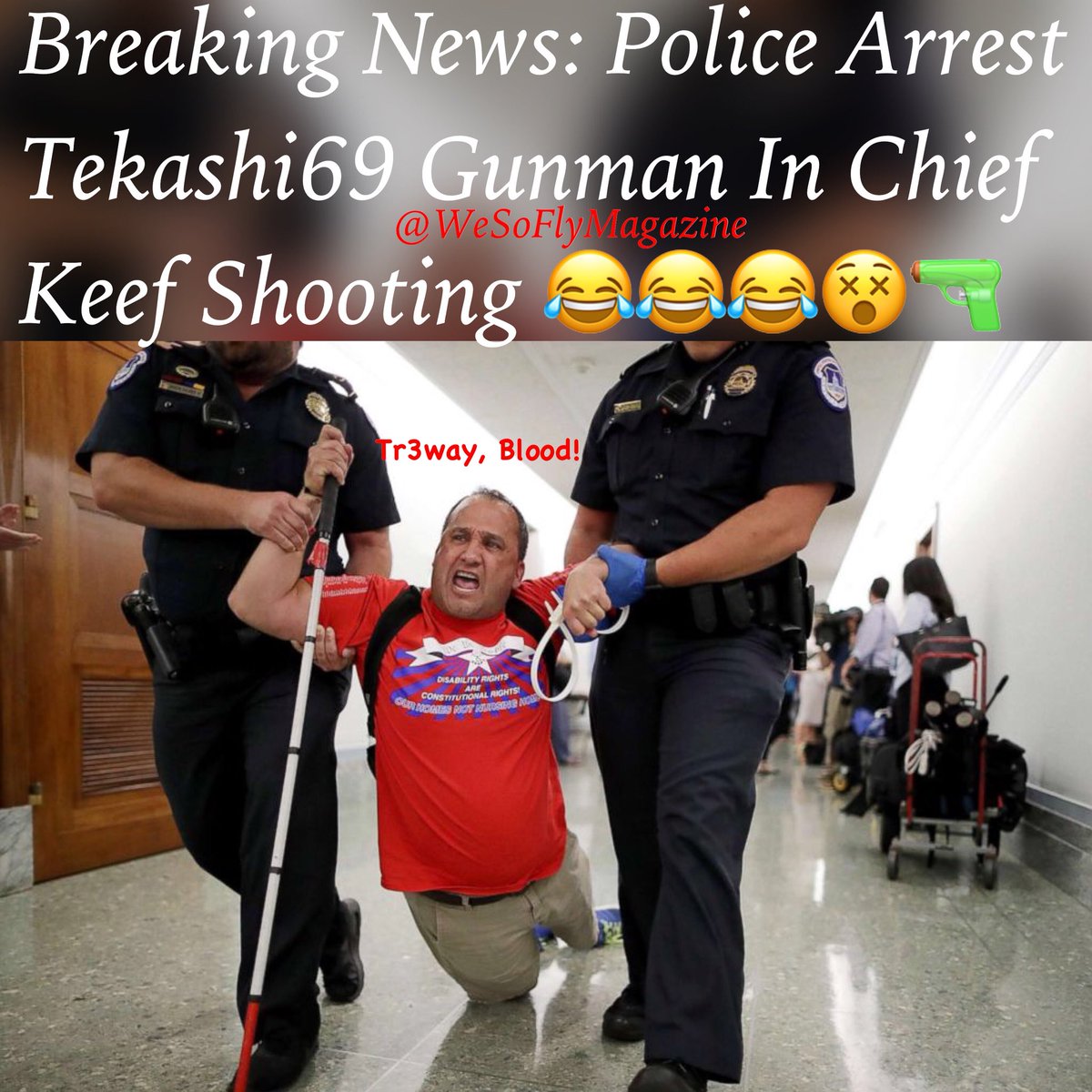 WeSoFlyMag's tweet photo. Breaking News #Tekashi69 Gun Man In The @ChiefKeef Shooting Has Been Arrested. πππ
#Tekashi69 #6ix9ine #Tr3way #NewYork #Tati #Funny #WeSoFlyMagazine https://t.co/j4dGsS0zCy