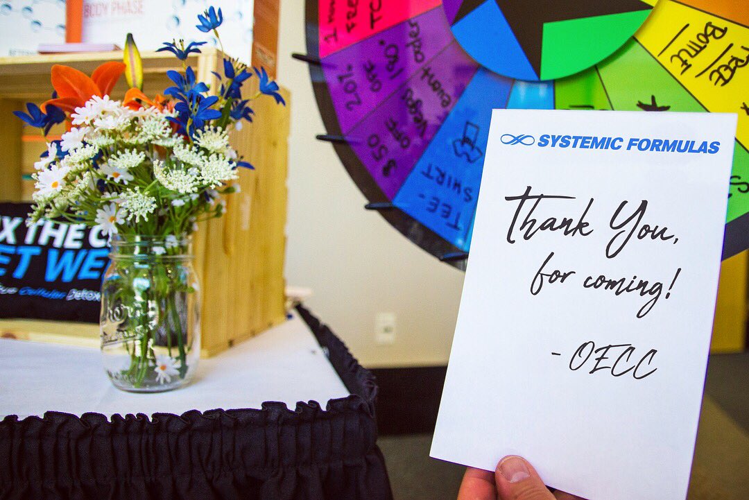 ✅ Amazing 3-Day Conference 
✅ Tons of valuable health information 
✅ Talented and relatable speakers &amp; staff 

“We couldn’t have asked for a better company to close out the week! Thanks for coming, Systemic Formulas!"