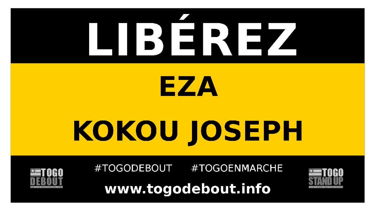KatakouFovi's tweet photo. #LiberzLesNubuekistes 

EZA, Kokou Dodji
Vice-President du Mouvement NUBUEKE,
arbitrairement détenu depuis 219 jours soit 7 mois 7 jours 

#FreeTogoPeople #TogoDebout #TogoEnMarche @RFIAfrique @bbcafrique @FrancoisPatuel @ecowas_cedeao @Survie @GERonAfrica @JunckerEU https://t.co/cpPBgBUKoA